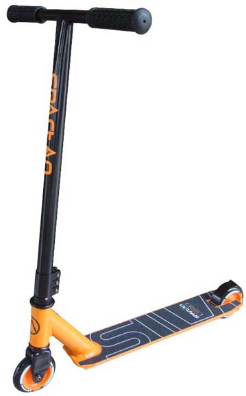 Freestylová koloběžka Spartan Stunt Lucky oranžová
