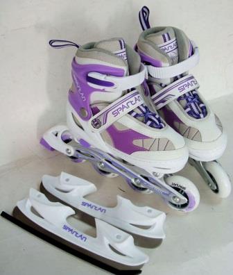 Brusle SPARTAN 2v1 fialové