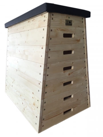 Švédská bedna 7 dílná čalouněná koženkou