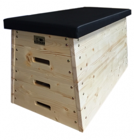 Švedska bedna 4 dílná čalouněná koženkou