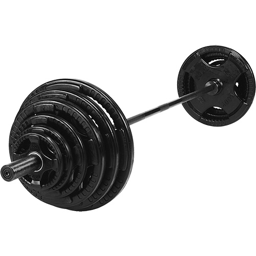 Olympijsky činkový set SPARTAN 140 kg - pogumovaný