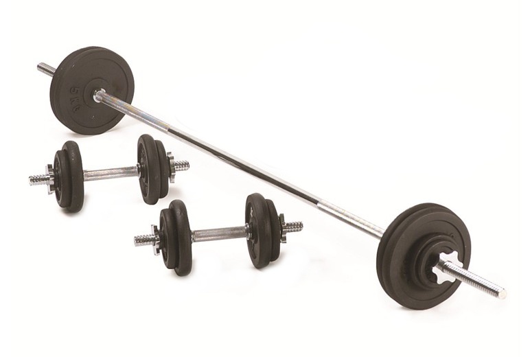 Činkový set ocelový SPARTAN 80kg